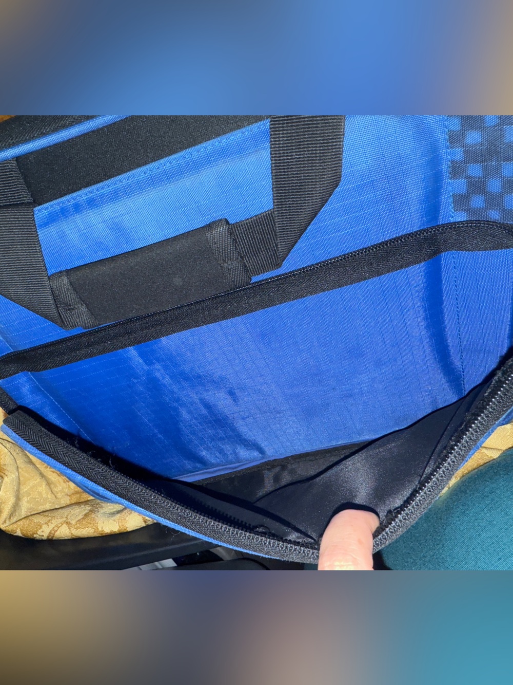 Blue Men's Laptop Briefcase team bcps - Picture 6 of 9